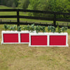 2 Panel Colored Brush Box Horse Jumps Set/2 - Platinum Jumps