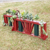 Center Picket "V" Design Brush Box Wood Horse Jumps Set/2 - Platinum Jumps