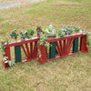 Center Picket "V" Design Brush Box Wood Horse Jumps Set/2 - Platinum Jumps
