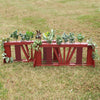 Center Picket "V" Design Brush Box Wood Horse Jumps Set/2 - Platinum Jumps