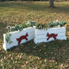 Fox Brush Box Wood Horse Jumps Set/2 - Platinum Jumps