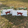 Fox Brush Box Wood Horse Jumps Set/2 - Platinum Jumps