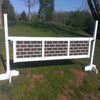3 Panel Brick Pattern Gate Wood Horse Jumps - Platinum Jumps