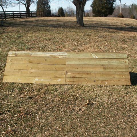 Coop Wood Wall Horse Jumps Set/2 - Platinum Jumps