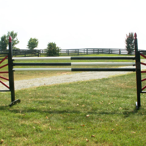 Half & Half Colored CUT Rails/Poles Wood Horse Jumps B/3