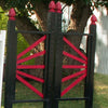 6ft Colored Side Fan Finial Black Jumper Wing Standards Horse Jumps #250 - Platinum Jumps