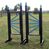 6ft Colored Side Fan Finial Black Jumper Wing Standards Horse Jumps #250 - Platinum Jumps