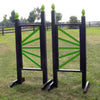 6ft Colored Side Fan Finial Black Jumper Wing Standards Horse Jumps #250 - Platinum Jumps