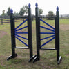 6ft Colored Side Fan Finial Black Jumper Wing Standards Horse Jumps #250 - Platinum Jumps