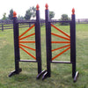 6ft Colored Side Fan Finial Black Jumper Wing Standards Horse Jumps #250 - Platinum Jumps