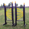 6ft Colored Side Fan Finial Black Jumper Wing Standards Horse Jumps #250 - Platinum Jumps