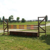 6ft Cut Rail Square Design Jumper Wing Standards #253 - Platinum Jumps