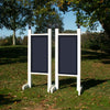 6ft Colored Solid Panel Finial Jumper Wing Standards Horse Jumps #256 - Platinum Jumps