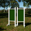 6ft Colored Solid Panel Finial Jumper Wing Standards Horse Jumps #256 - Platinum Jumps