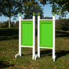 6ft Colored Solid Panel Finial Jumper Wing Standards Horse Jumps #256 - Platinum Jumps