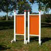 6ft Colored Solid Panel Finial Jumper Wing Standards Horse Jumps #256 - Platinum Jumps