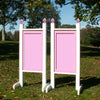 6ft Colored Solid Panel Finial Jumper Wing Standards Horse Jumps #256