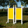 6ft Colored Solid Panel Finial Jumper Wing Standards Horse Jumps #256 - Platinum Jumps
