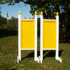 6ft Colored Solid Panel Finial Jumper Wing Standards Horse Jumps #256 - Platinum Jumps
