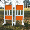 6ft Double Colored Solid Panels Jumper Wing Standards Horse Jumps #260 - Platinum Jumps
