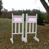 6ft Small Panel Top Double Column Bottom Jumper Wing Standards Horse Jumps #261
