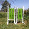 6ft 3 Column Finial Jumper Wing Standards Horse Jumps #264 - Platinum Jumps