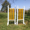 6ft 3 Column Finial Jumper Wing Standards Horse Jumps #264 - Platinum Jumps