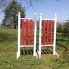 6ft 3 Column Finial Jumper Wing Standards Horse Jumps #264 - Platinum Jumps