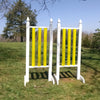 6ft 3 Column Finial Jumper Wing Standards Horse Jumps #264 - Platinum Jumps