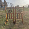 6ft Wagon Wheel Jumper Wing Standards Horse Jumps #271