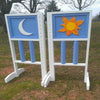 6ft Day and Night Jumper Wing Standards Horse Jumps #263 - Platinum Jumps