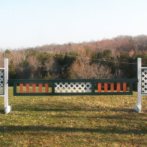 Picket Gate w/Center Lattice Wood Horse Jumps 10ft or 12ft #314