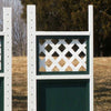 Lattice Top Solid Bottom Wing Standards Wood Horse Jumps #209