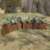 Natural Bark Panel Brush Box Horse Jumps Set/2 - Platinum Jumps