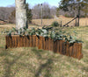 Natural Bark Panel Brush Box Horse Jumps Set/2 - Platinum Jumps
