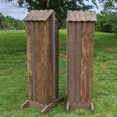 Natural Bark Columns Wood Horse Jumps 2 Heights #221