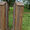 Natural Bark Columns Wood Horse Jumps 2 Heights #221