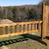 Natural Bark Panel Gate Wood Horse Jumps - Platinum Jumps