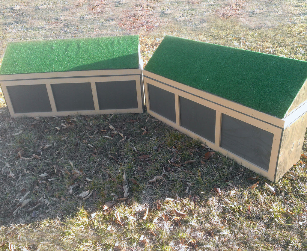 Stackable Turf Top Wall Horse Jumps Set/2 #409– Platinum Jumps