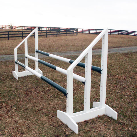 Triple Bar Standards Wood Horse Jumps - Platinum Jumps