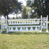 Small Triangle Picket Gate Wood Horse Jumps - Platinum Jumps