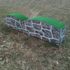 Turf Top Wall Horse Jumps Set/2 - Platinum Jumps