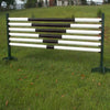 "V" Design Set/6 Round Rails/Poles Wood Horse Jumps - Platinum Jumps